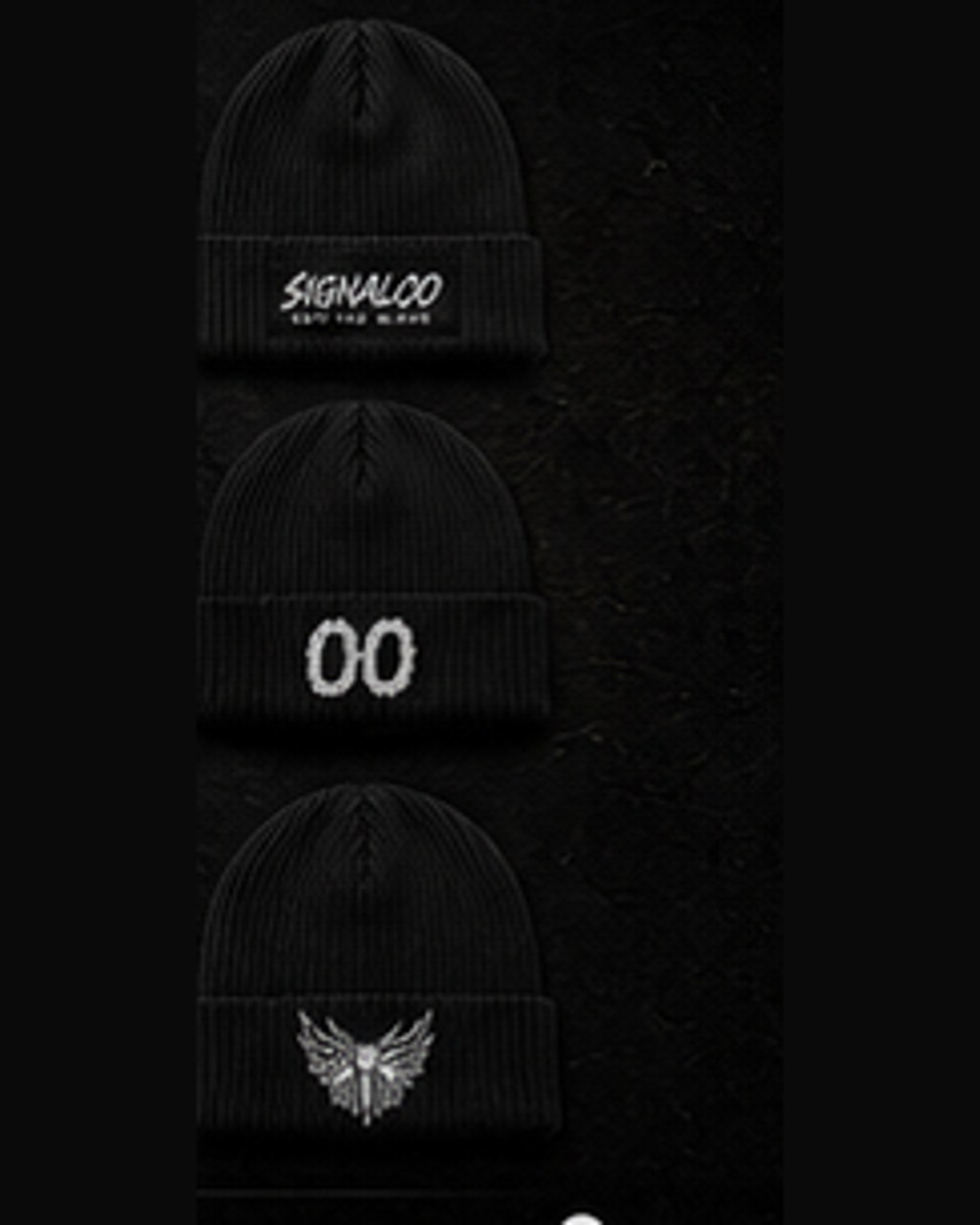 MIDNIGHT SIGNAL BEANIE from the SIGNAL 00 Off the Block collection