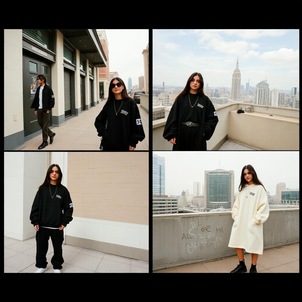 Grid of SIGNAL 00 customers wearing the collection